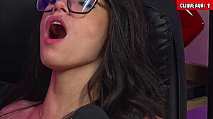 busty blonde dives face first into naughty brunette's wet pussy sucking tits ass