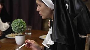 damn this holy dick gets the sloppiest holy suck ever