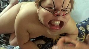 chubby latina bound facefucked bukkake cum dripping nose