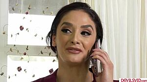 Horny babe deepthroats uncle's cock before rough face sitting fuck!