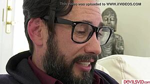 Horny babe deepthroats uncle's cock before rough face sitting fuck!