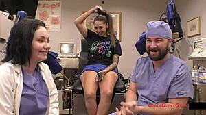 stefania mafra orgasms hard in nurse vibrator play