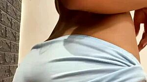 Young latina teen shows pretty body masturbating to orgasm