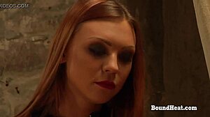 Erica's Lesbian Slave Training: Kneeling for Mistress Strapon Domination