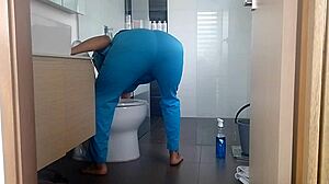 how does this busty maid keep her job with that huge ass?