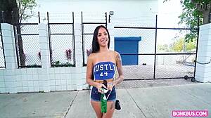 Colombian Student Camila Cortez Fucked Deep In Bus