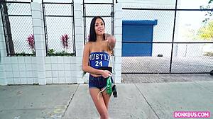 Colombian Student Camila Cortez Fucked Deep In Bus