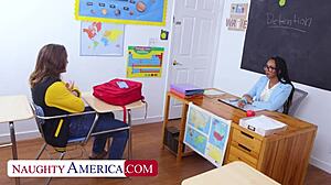 Ebony Milf Professor's Pussy Stuffed by Big Cock Student