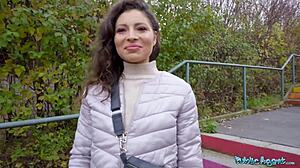 Public Agent Helina Dream Sucks Big Dick Then Fucks Pov Outdoors