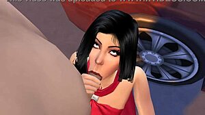 Bella Goth Sucks Cock in Public Blowjob Adventure!