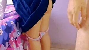 mexican students fuck raw in living room next to her family... no condoms no hotel!