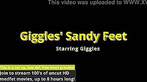 Giggles' Bare Feet Get Sandy In Beach Tickling Backstage