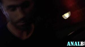 Fetish slut bound and gagging on rough face fuck before anal gaping.