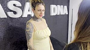 Tattoo Artist Licks Dripping Wet Pussy Juices