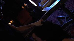 Fetish slut bound and gagging on rough face fuck before anal gaping.