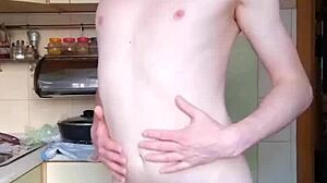 Lanatuls spreads narrow ass and clit as skinny anal slave whore gets faggot fucked