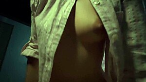 Beautiful latina amateur sucks cock then rides dildo deep in ass