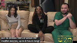 Giggles' Bare Feet Get Sandy In Beach Tickling Backstage