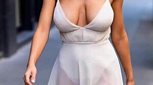 busty milfs bounce huge natural tits in tight dresses?