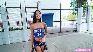 Colombian Student Camila Cortez Fucked Deep In Bus