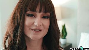 morning wood too big? petite stevie moon deepthroats bf's monster dick first thing!