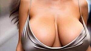 busty milfs bounce huge natural tits in tight dresses?