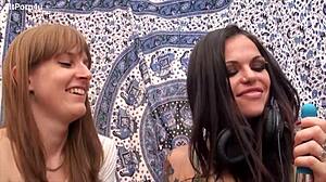 Onix Licks Irina's Pierced Nipples And Clit Outdoors