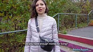 Public Agent Helina Dream Sucks Big Dick Then Fucks Pov Outdoors