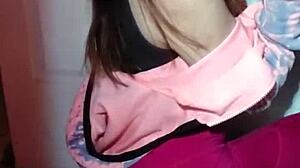 bonneyuwu teases with her three big lollipops so playfully