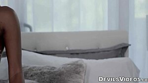 ashley aleigh ebony babe bent over for big cock pounding