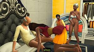 Watch Indian Stepdad Fuck Horny Desi Teen While Stepmom and Stepsons Watch!