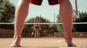 Pretty Blonde CFNM Babe Sucks Cock Like a Pro!