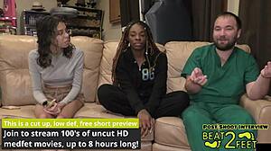 Giggles' Bare Feet Get Sandy In Beach Tickling Backstage