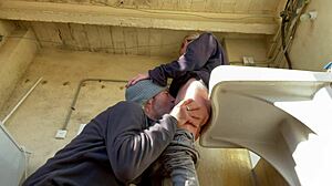 Hot Wife And Neighbor Pussy Eating Orgasms In Washing Room