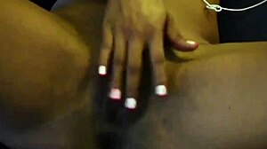 petite babe rubs tight wet pussy cums hard after work!