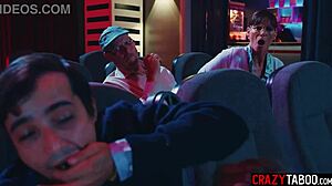 can you believe horny petite teen athena faris fucks her boyfriend rough in the cinema?