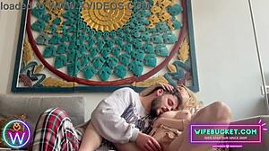 Shy Blonde Wife's Legs Spread Wide For Wet Pussy Fingering