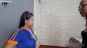 bad latina goddess pornstars humiliate with spitting domination fetish tattoo lover play