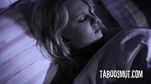 Blonde stepsis yearns sharing stepbro with bff