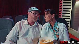 can you believe horny petite teen athena faris fucks her boyfriend rough in the cinema?