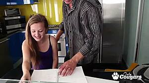 marissa mae gulps stepdaddy's cum deepthroat