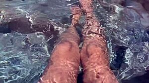 artemisia fingers wet milf pussy pov jacuzzi session