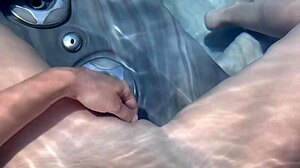 artemisia fingers wet milf pussy pov jacuzzi session