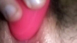 my hairy pussy throbs with vibrator contractions big orgasm squirt solo masturbation bliss
