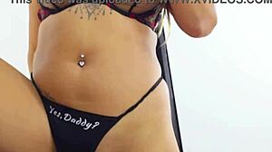 Stepdaughter catches stepdad jerking off takes brutal creampie