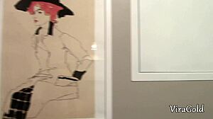 Why rush toilet sex when creampie fills her soaked pussy?