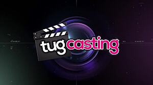 tug casting alex coal strokes cock with sexy brunette hands