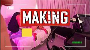 Seductive Brazilian Latina's Big Ass Anal Backstage Foot Play