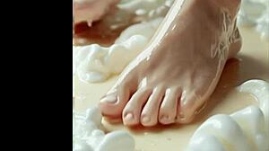 Cum Explodes on Feet! Ai Fetish Compilation