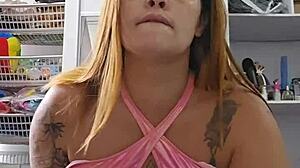 flashing my wet pussy and hard cock